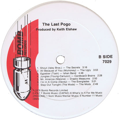 Various : And Now Live From Toronto ... The Last Pogo (LP, Comp)