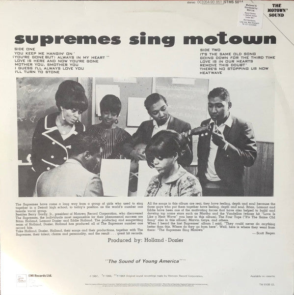 The Supremes : The Supremes Sing Motown (LP, Album, RE)