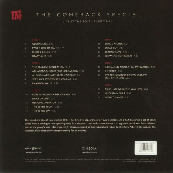 The The : The Comeback Special (Live At The Royal Albert Hall) (3xLP, Album)