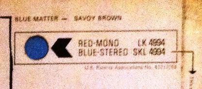 Savoy Brown : Blue Matter (LP, Album, Unb)