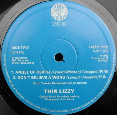 Thin Lizzy : Cold Sweat (12", Single)