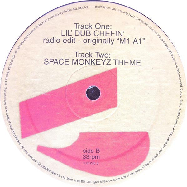 Spacemonkeyz Versus Gorillaz : Lil' Dub Chefin' (10")