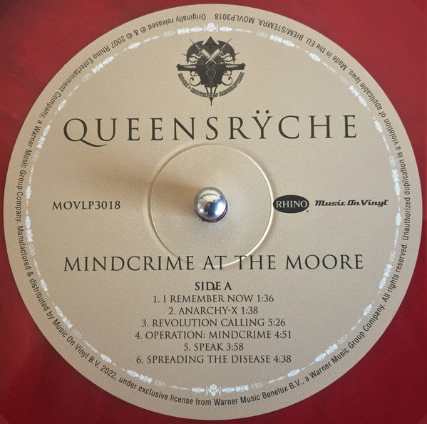 Queensrÿche : Mindcrime At The Moore (4xLP, Album, Ltd, Num, Red)