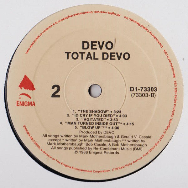 Devo : Total Devo (LP, Album, All)