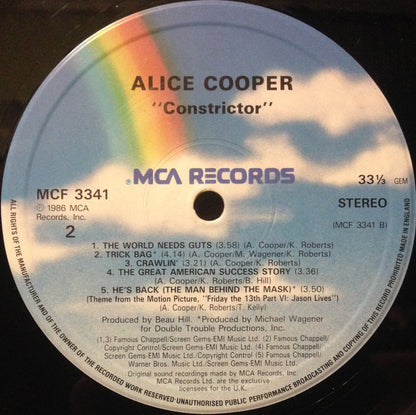 Alice Cooper (2) : Constrictor (LP, Album)