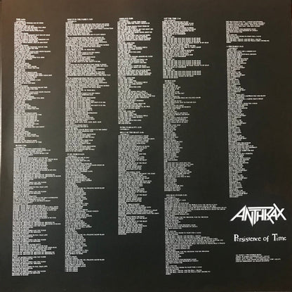 Anthrax : Persistence Of Time (4xLP, Album, Ltd, RE, RM, Ora)