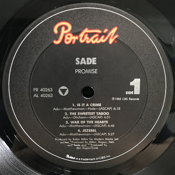 Sade : Promise (LP, Album, Pit)