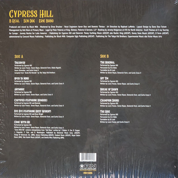 Cypress Hill : Back In Black (LP, Album)