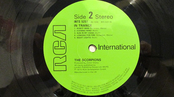 Scorpions : In Trance (LP, Album, RE)