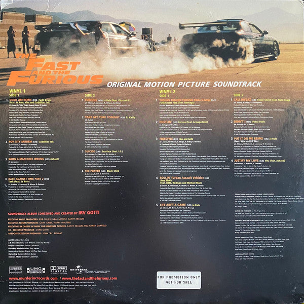 Various : The Fast & The Furious (2xLP, Comp)