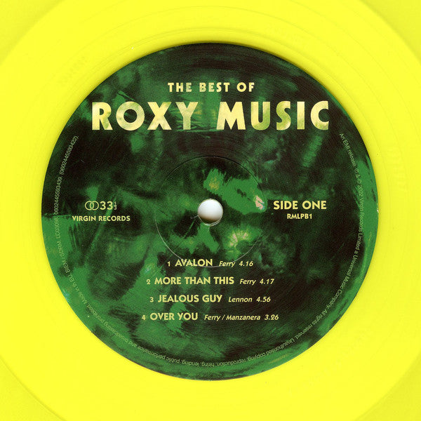 Roxy Music : The Best Of Roxy Music (2xLP, Comp, RE, RM, Yel)