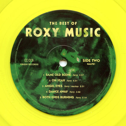 Roxy Music : The Best Of Roxy Music (2xLP, Comp, RE, RM, Yel)