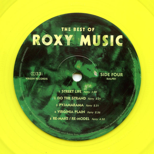 Roxy Music : The Best Of Roxy Music (2xLP, Comp, RE, RM, Yel)