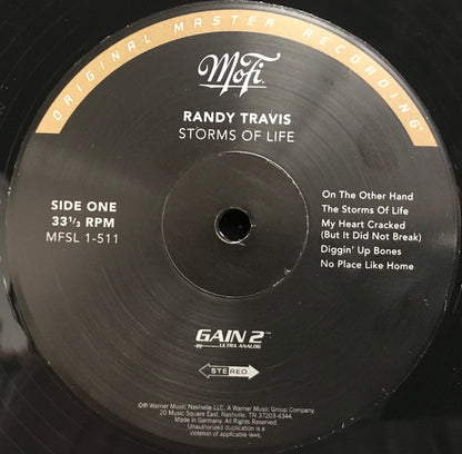 Randy Travis : Storms Of Life (LP, Album, Num, RE, RM, S/Edition, Gat)