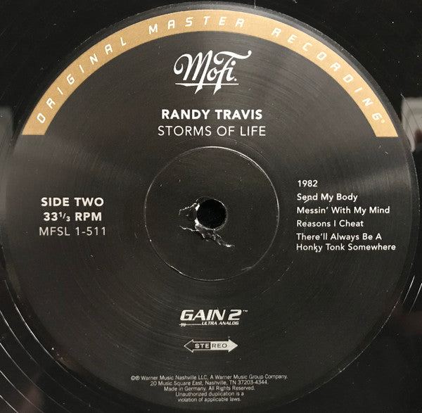 Randy Travis : Storms Of Life (LP, Album, Num, RE, RM, S/Edition, Gat)