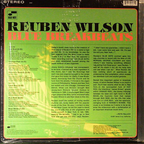 Reuben Wilson : Blue Breakbeats (LP, Comp)