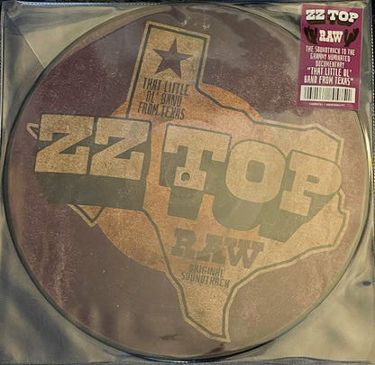 ZZ Top : Raw ('That Little Ol' Band From Texas' Original Soundtrack) (LP, Album, Pic, 180)