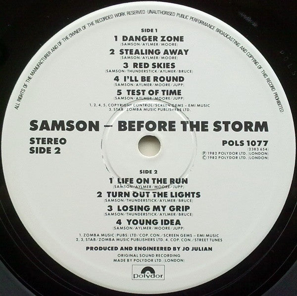 Samson (3) : Before The Storm (LP, Album)