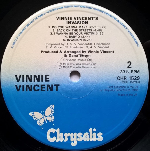 Vinnie Vincent Invasion : Vinnie Vincent Invasion (LP, Album)