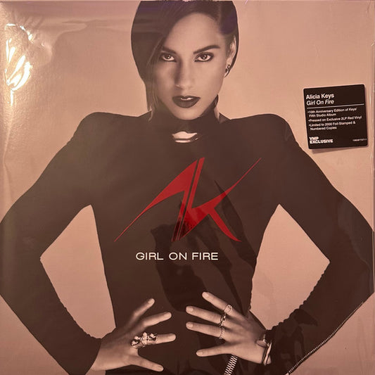 Alicia Keys : Girl On Fire (2xLP, Album, Club, Ltd, Num, RE, Red)