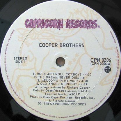 Cooper Brothers : Cooper Brothers (LP, Album)