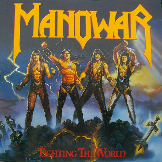 Manowar : Fighting The World (LP, Album)