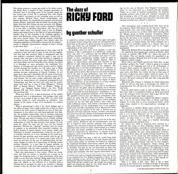 Ricky Ford : Loxodonta Africana (LP, Album, Gat)