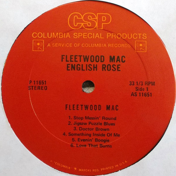 Fleetwood Mac : English Rose (LP, Album, RE)