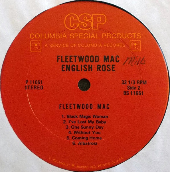 Fleetwood Mac : English Rose (LP, Album, RE)