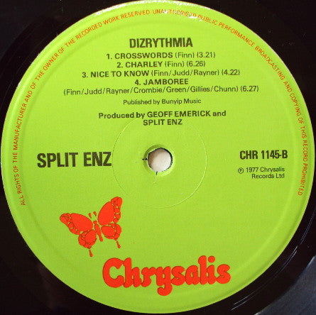 Split Enz : Dizrythmia (LP, Album)