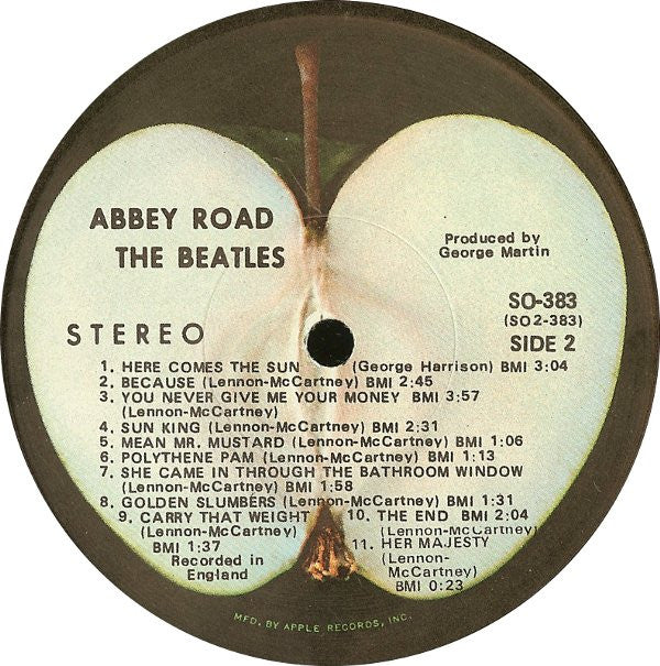 The Beatles : Abbey Road (LP, Album, Scr)