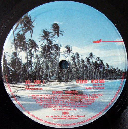 10cc : Bloody Tourists (LP, Album, Pic)