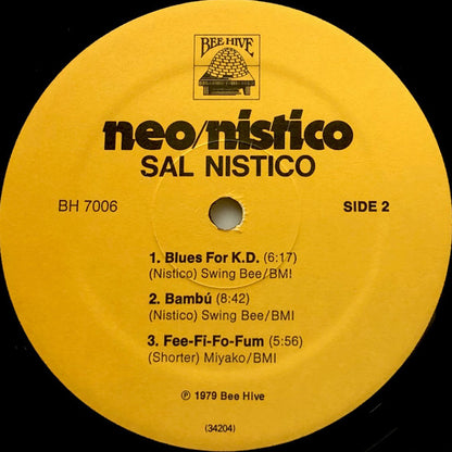 Sal Nistico : Neo/Nistico (LP, Album)