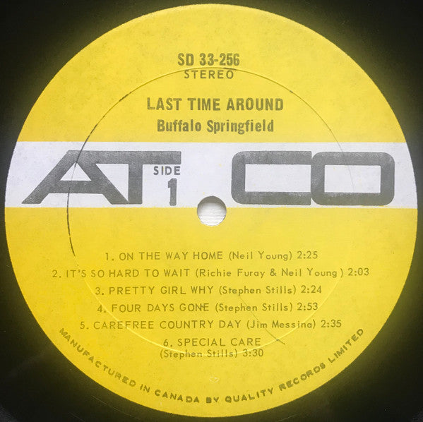 Buffalo Springfield : Last Time Around (LP, Album)