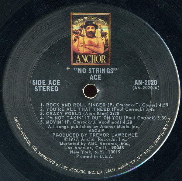 Ace (7) : No Strings (LP, Album, Pit)