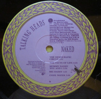 Talking Heads : Naked (LP, Album, Uni)