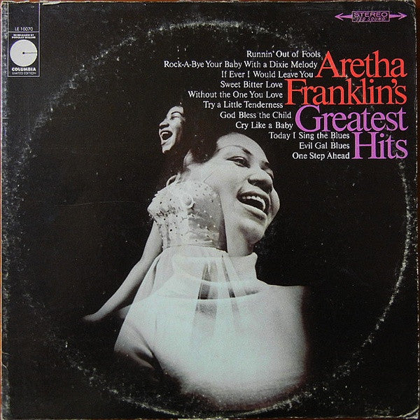 Aretha Franklin : Aretha Franklin's Greatest Hits (LP, Comp, Ltd, RE)