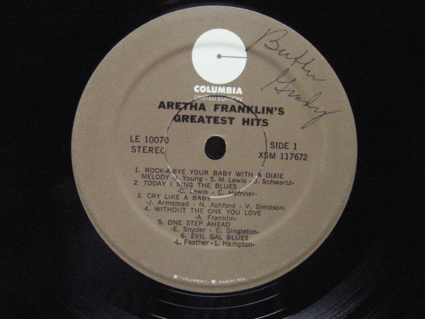 Aretha Franklin : Aretha Franklin's Greatest Hits (LP, Comp, Ltd, RE)