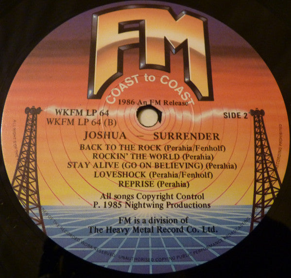 Joshua (25) : Surrender (LP, Album)