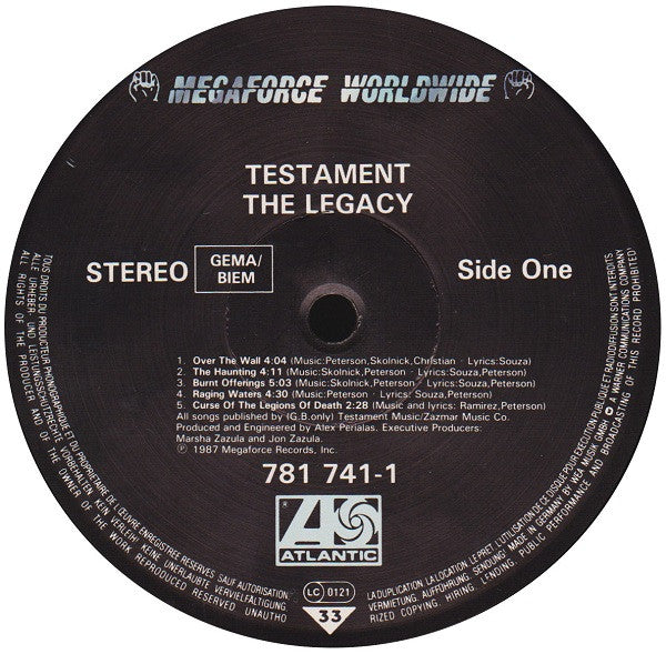 Testament (2) : The Legacy (LP, Album)