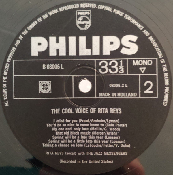 Rita Reys : The Cool Voice Of Rita Reys (LP, Album, Mono, RE)