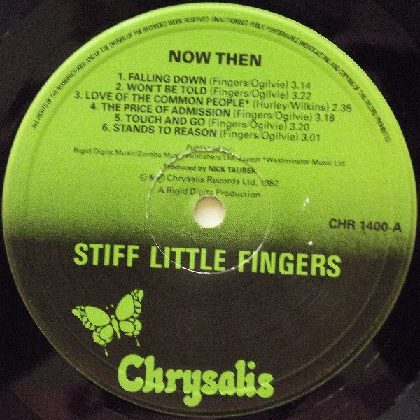 Stiff Little Fingers : Now Then... (LP, Album, RP)