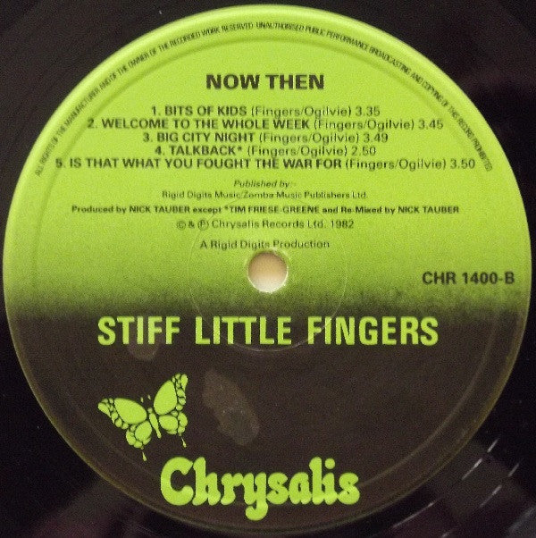 Stiff Little Fingers : Now Then... (LP, Album, RP)