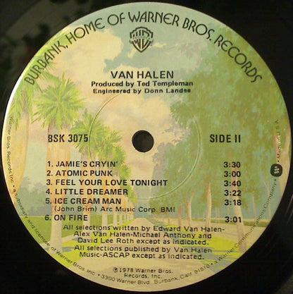 Van Halen : Van Halen (LP, Album, Win)