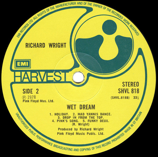 Richard Wright : Wet Dream (LP, Album, Gat)