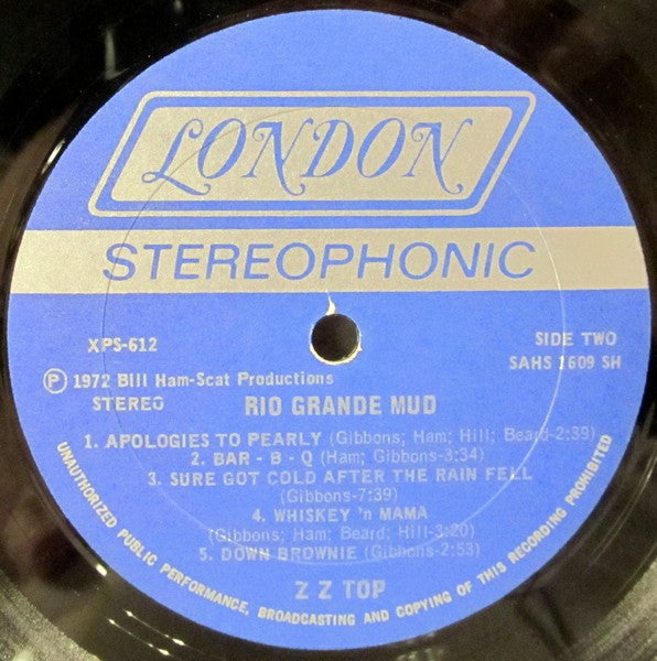 ZZ Top : Rio Grande Mud (LP, Album, SH )