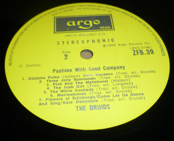 The Druids (10) : Pastime With Good Company (LP, Album)