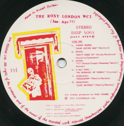 Various : The Roxy London WC2 (Jan - Apr 77) (LP, Album)