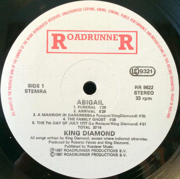 King Diamond : Abigail (LP, Album)