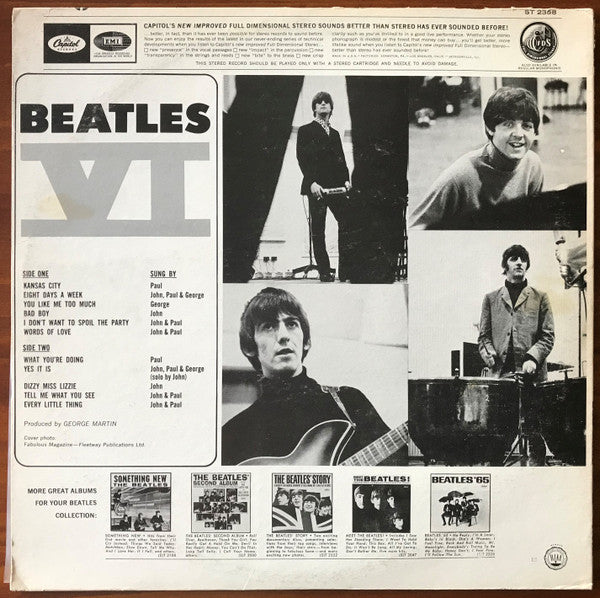 The Beatles : Beatles VI (LP, Album, RE, Pur)